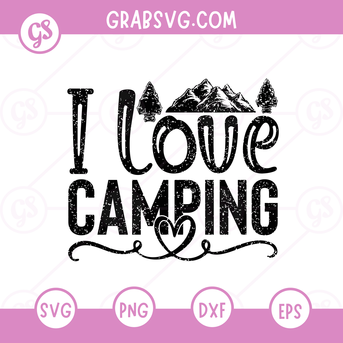 I love camping Free SVG Files & PNG