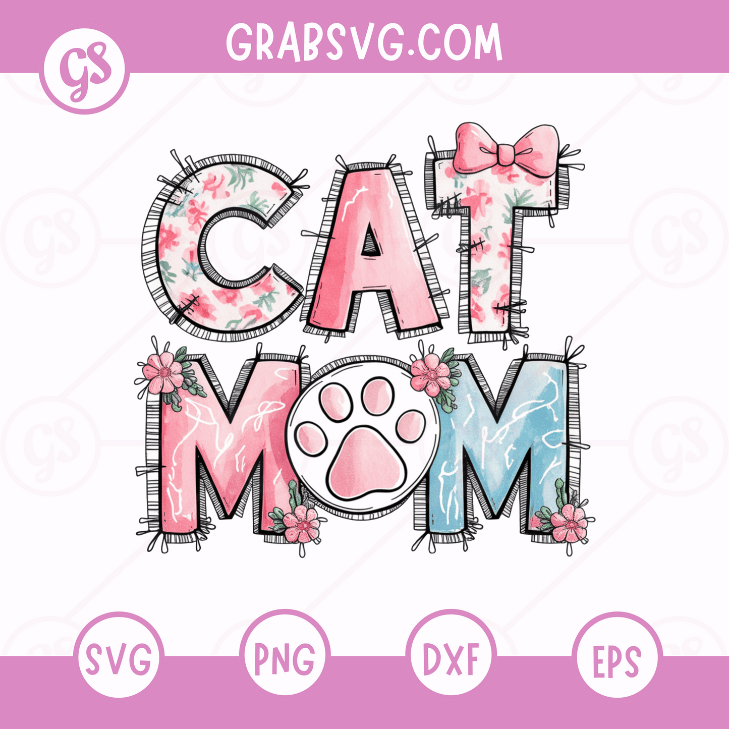 Free Cat Mom SVG Design – Adorable Feline Lover Art