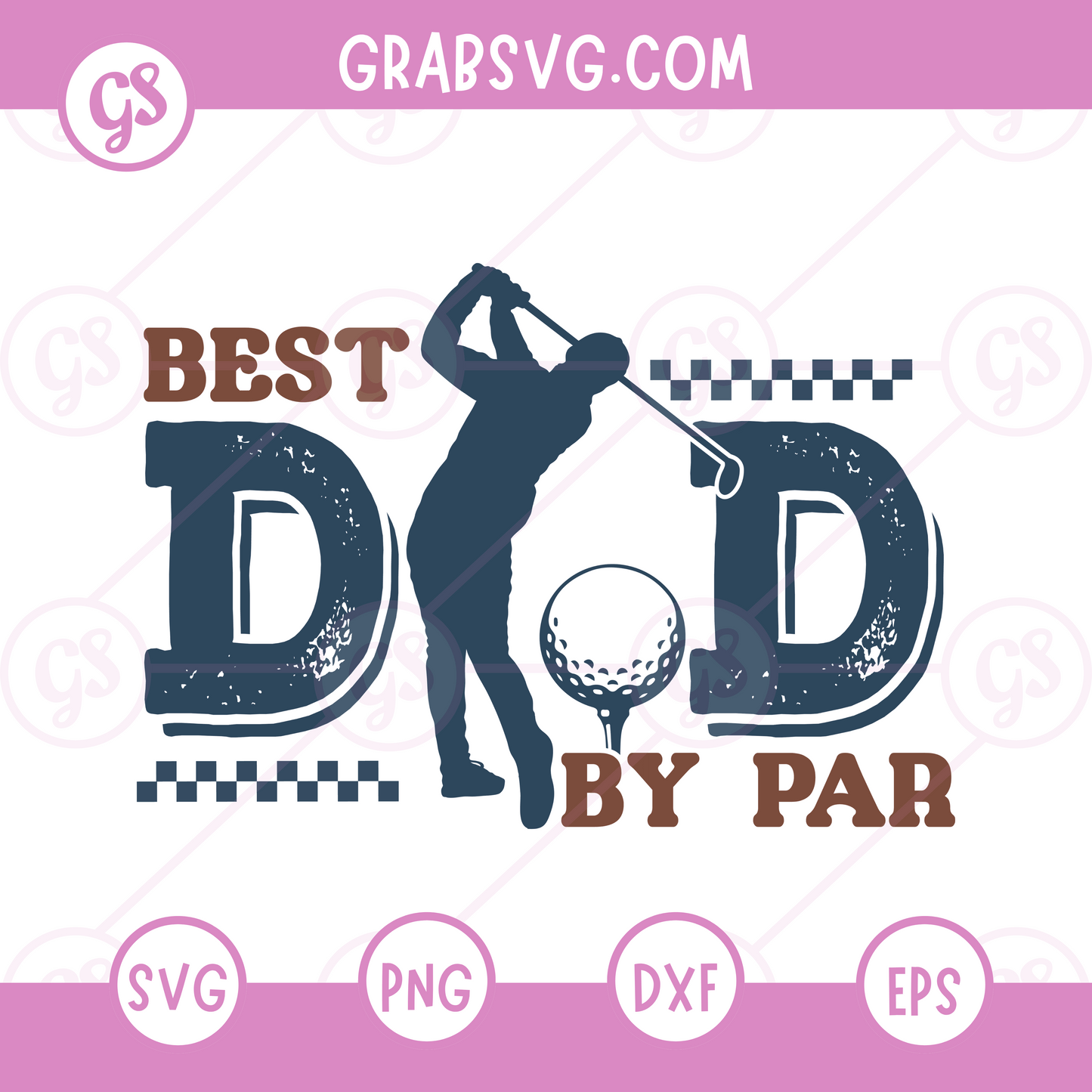 Best Dad By Par SVG Free | Golf Themed Father’s Day Cut File for Cricut & Silhouette