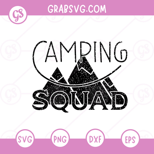 Camping squad Free SVG Files & PNG