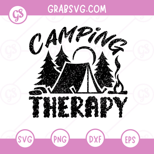 Camping therapy Free SVG Files & PNG
