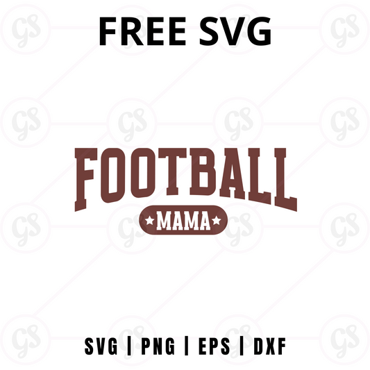 Football Mama SVG Free | Proud Mom Sports Design for Cricut & Silhouette