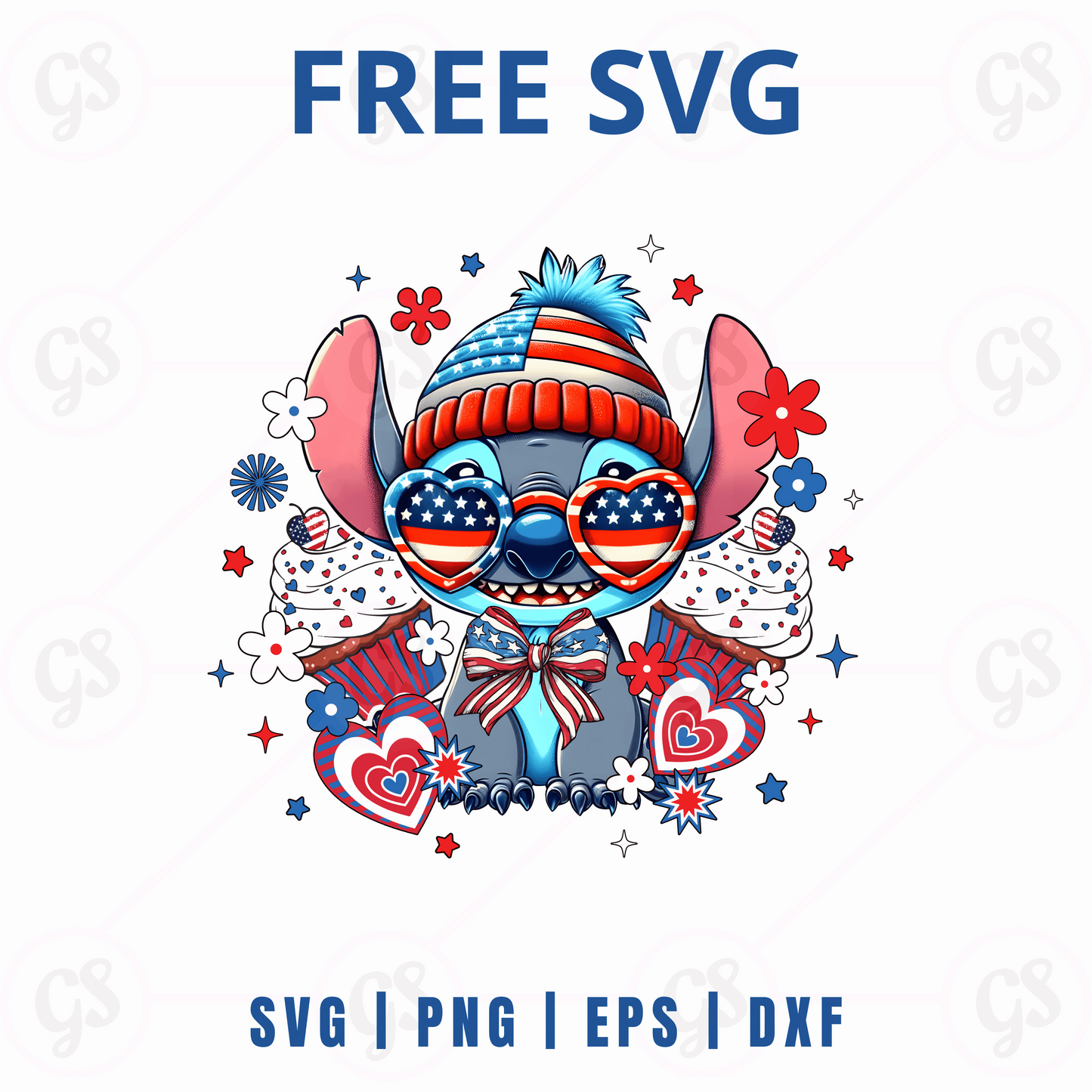 Stitch Fireworks SVG Free | Fun Party Design for Cricut & Silhouette