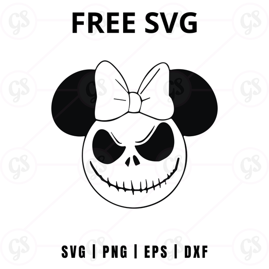 Halloween Jack Mouse SVG Free | Scary Pumpkin Head Mouse Design for Cricut & Silhouette