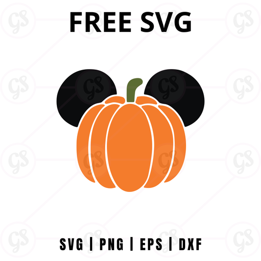 Halloween Acorn Mouse SVG Free | Green Acorn Mickey Design for Cricut & Silhouette