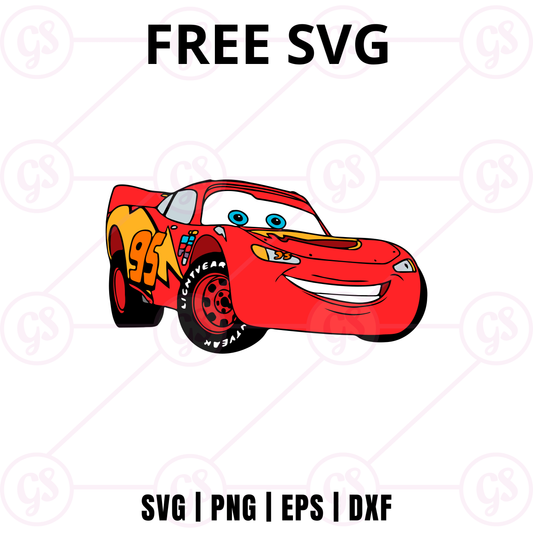 Cars SVG Free | Smiling Racing Car Design for Cricut & Silhouette