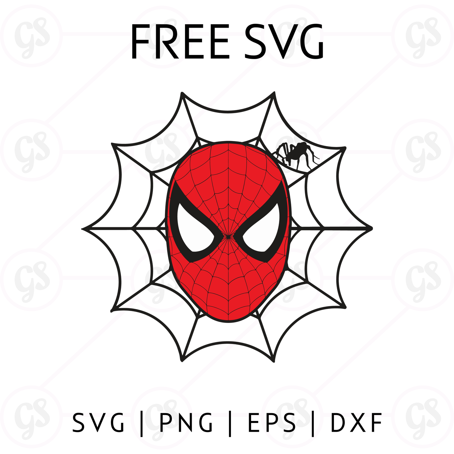 Spiderman Web SVG Free | Mask in Spider Web Frame Design for Cricut & Silhouette