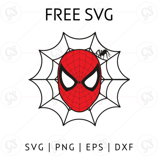 Spiderman Web SVG Free | Mask in Spider Web Frame Design for Cricut & Silhouette