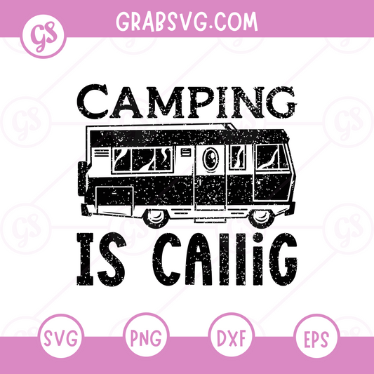 Camping is calling Free SVG Files & PNG