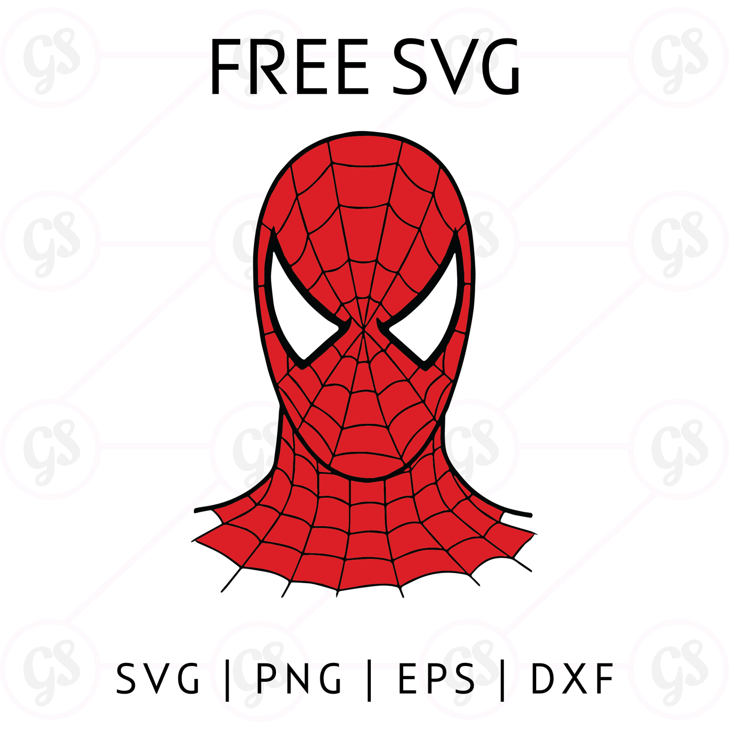 Spiderman Bust SVG Free | Superhero Face Mask Design for Cricut & Silhouette