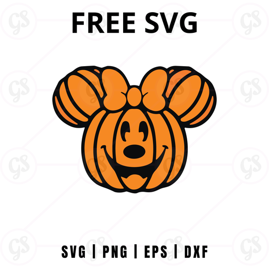 Halloween Pumpkin Smile Mouse SVG Free | Happy Jack O’Lantern Design for Cricut & Silhouette