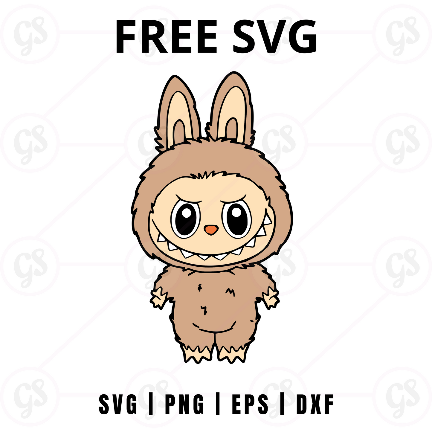 Tan Bunny Costume SVG Free | Adorable Character Hoodie Design for Cricut & Silhouette