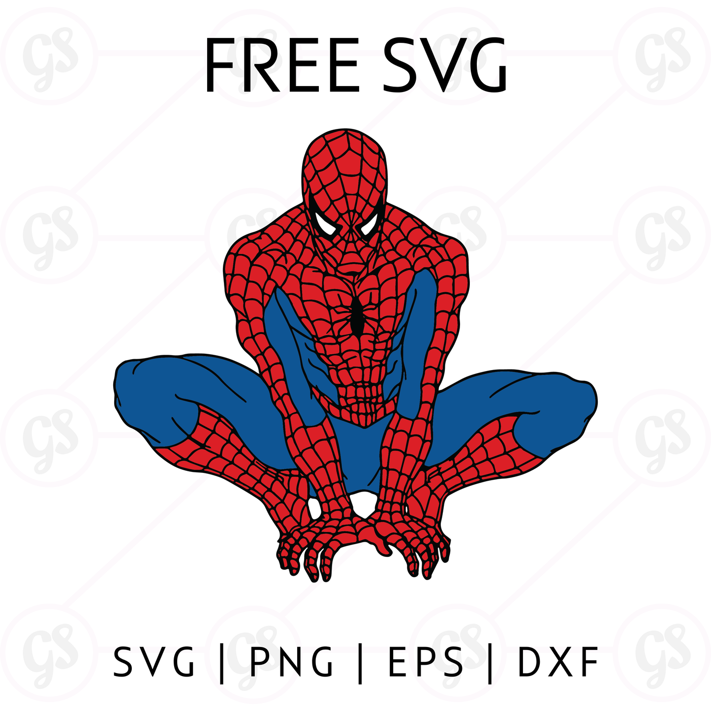 Spiderman Ledge SVG Free | Sitting Hero Pose Cut File for Cricut & Silhouette