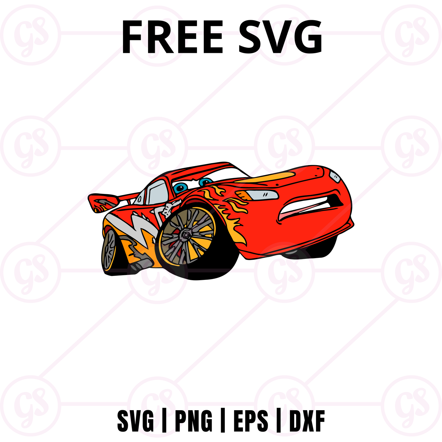 Cars SVG Free | Red Racing Car Cut File for Cricut & Silhouette