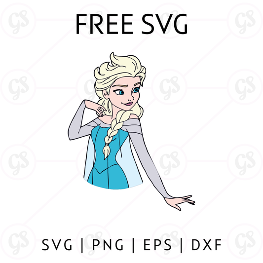 Elsa SVG Free | Cute Frozen Princess Design for Cricut & Silhouette