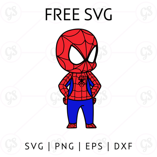 Spiderman Full Body SVG Free | Classic Standing Hero Design for Cricut & Silhouette