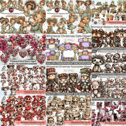 Ultimate Whimsicals Clipart SVG Bundle | Cute, Quirky & Seasonal Designs | Daily Updates