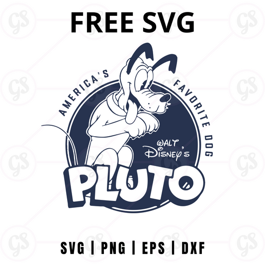 Pluto Patriotic SVG Free | American Flag Hat Dog Design for Cricut & Silhouette
